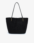 AKIMBO EAST WEST TOTE BAG SHEARLING BLACK
