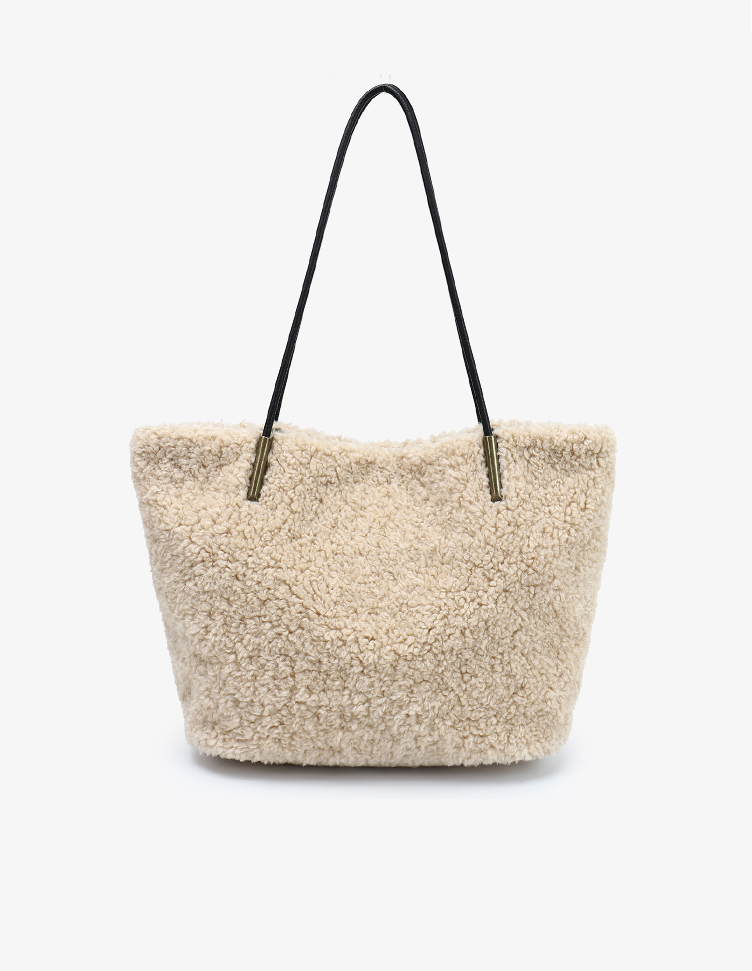 AKIMBO EAST WEST TOTE SHEARLING CREAM REMI REID