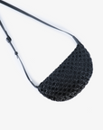 ANAIS WOVEN CROSSBODY LARGE BLACK