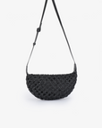 ANAIS WOVEN CROSSBODY LARGE BLACK