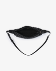 ANAIS WOVEN CROSSBODY LARGE BLACK