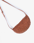 ANAIS WOVEN CROSSBODY LARGE BROWN
