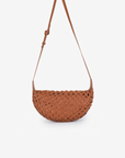 ANAIS WOVEN CROSSBODY LARGE BROWN