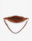 ANAIS WOVEN CROSSBODY LARGE BROWN