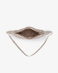 ANAIS WOVEN CROSSBODY LARGE CREAM