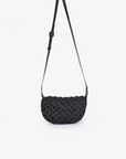 ANAIS WOVEN CROSSBODY SMALL BLACK