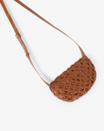 ANAIS WOVEN CROSSBODY SMALL BROWN