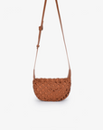 ANAIS WOVEN CROSSBODY SMALL BROWN