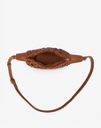 ANAIS WOVEN CROSSBODY SMALL BROWN