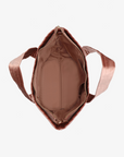 AERIN VELVET QUILTED TOTE DARK ROSE