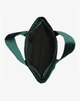 AERIN VELVET QUILTED TOTE EMERALD