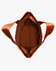 AERIN VELVET QUILTED TOTE RUST