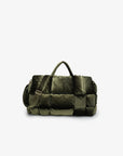WELBY VELVET PUFFER OVERNIGHTER OLIVE