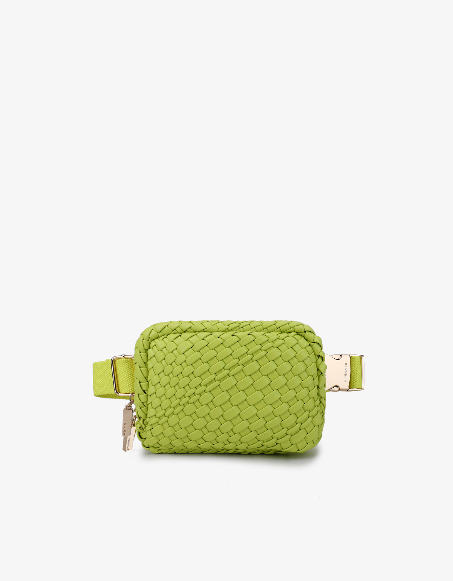yum　plage ROHE BELT BAG EVERLEIGH WOVEN BELT BAG CHARTREUSE – REMI/REID