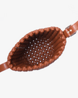 KALANI WOVEN BUCKET BAG MINI BROWN