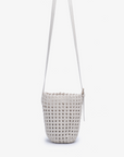 KALANI WOVEN BUCKET BAG MINI CREAM