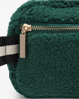 LIBBIE FLEECE BELT BAG GREEN