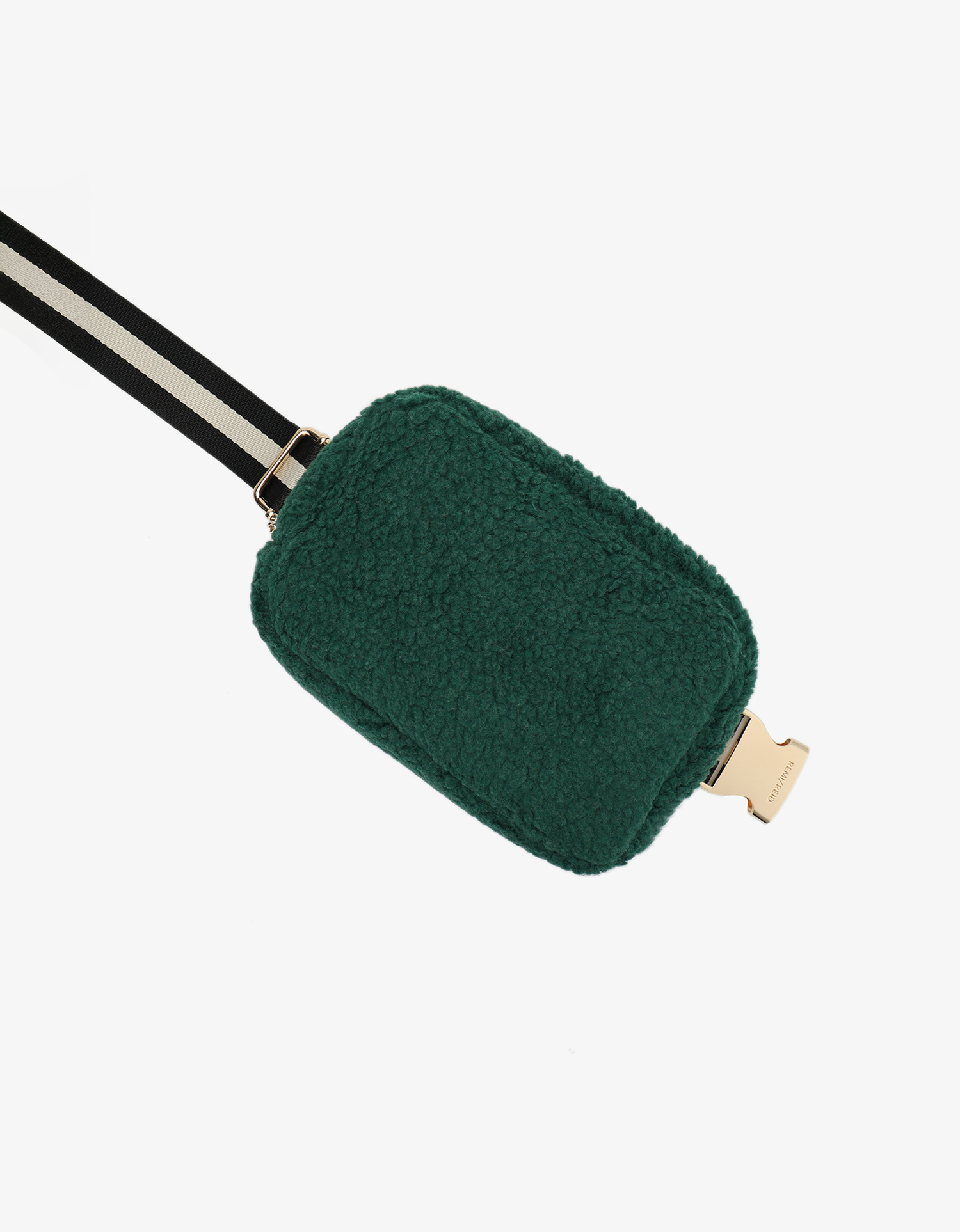 LIBBIE FLEECE BELT BAG GREEN