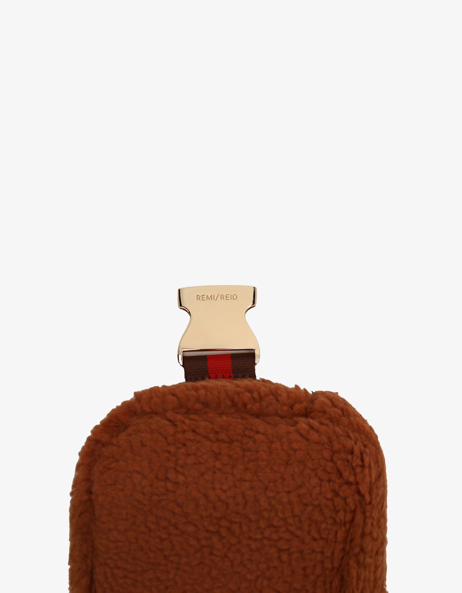 LIBBIE FLEECE BELT BAG RUST
