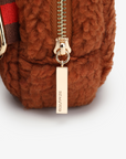 LIBBIE FLEECE BELT BAG RUST