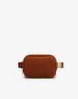LIBBIE FLEECE BELT BAG RUST
