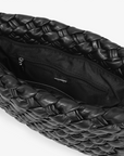 NIEVES WOVEN CLUTCH BLACK