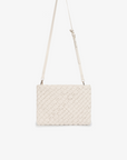 NIEVES WOVEN CLUTCH OFF WHITE