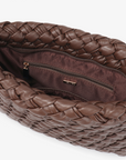 NIEVES WOVEN CLUTCH ESPRESSO