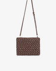 NIEVES WOVEN CLUTCH ESPRESSO
