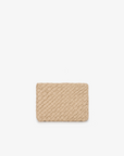 NIEVES WOVEN CLUTCH LIGHT TAN