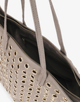 OYA GROMMET CANVAS TOTE GREY