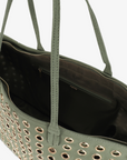 OYA GROMMET CANVAS TOTE OLIVE