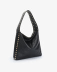 PASCAL SHOULDER STUDDED VEGAN BLACK GOLD