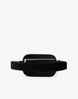 AERIN VELVET QUILTED BELT BAG BLACK - REMI/REID