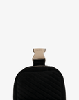 AERIN VELVET QUILTED BELT BAG BLACK - REMI/REID