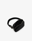 AERIN VELVET QUILTED BELT BAG BLACK - REMI/REID