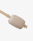 AERIN VELVET QUILTED BELT BAG CREAM - REMI/REID