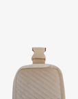 AERIN VELVET QUILTED BELT BAG CREAM - REMI/REID