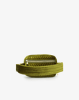 AERIN VELVET QUILTED BELT BAG DARK CHARTREUSE - REMI/REID