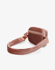 AERIN VELVET QUILTED BELT BAG DARK ROSE - REMI/REID