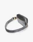 AERIN VELVET QUILTED BELT BAG GREY - REMI/REID