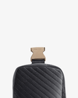 AERIN VELVET QUILTED BELT BAG GREY - REMI/REID