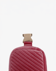 AERIN VELVET QUILTED BELT BAG HOT PINK - REMI/REID
