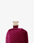 AERIN VELVET QUILTED BELT BAG MAGENTA - REMI/REID