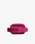 AERIN VELVET QUILTED BELT BAG MAGENTA - REMI/REID