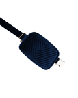 AERIN VELVET QUILTED BELT BAG NAVY - REMI/REID