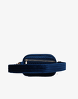 AERIN VELVET QUILTED BELT BAG NAVY - REMI/REID