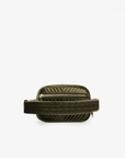 AERIN VELVET QUILTED BELT BAG OLIVE - REMI/REID