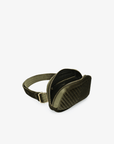 AERIN VELVET QUILTED BELT BAG OLIVE - REMI/REID