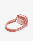 AERIN VELVET QUILTED BELT BAG PINK - REMI/REID